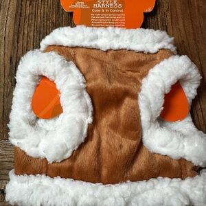 Brown and White Pet Harness